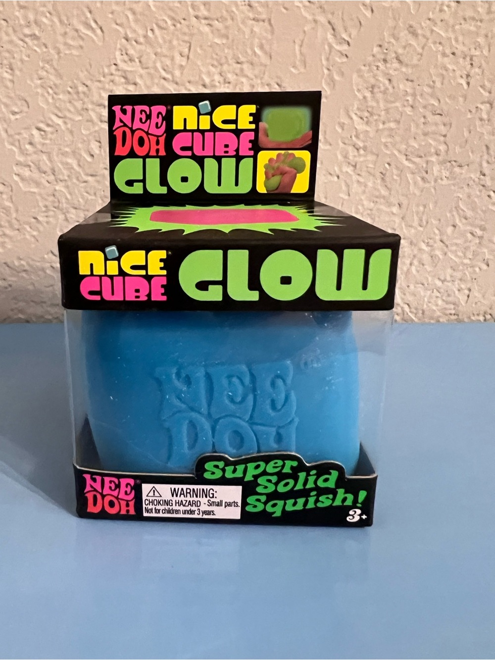 Authentic NeeDoh Nice Cube Glow — Blue💙💙💙
